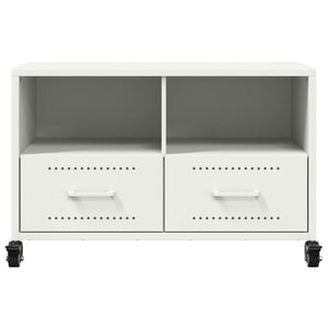 Έπιπλο Τηλεόρασης Λευκό 68 x 39 x 43,5 εκ. Χάλυβας - Pakobazaar