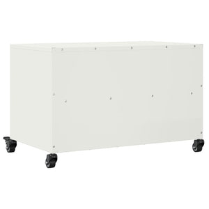 Έπιπλο Τηλεόρασης Λευκό 68 x 39 x 43,5 εκ. Χάλυβας - Pakobazaar