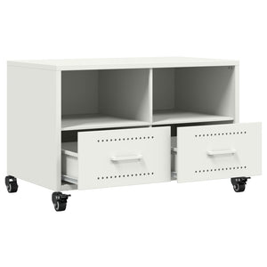 Έπιπλο Τηλεόρασης Λευκό 68 x 39 x 43,5 εκ. Χάλυβας - Pakobazaar