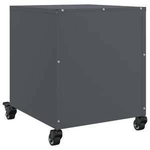 Κομοδίνο Ανθρακί 36 x 39 x 43,5 εκ. από Χάλυβα