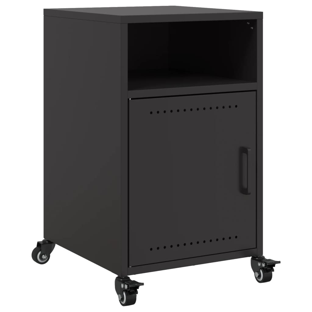 Κομοδίνο Μαύρο 36x39x59 εκ. από Χάλυβα - Pakobazaar