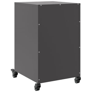 Κομοδίνο Μαύρο 36x39x59 εκ. από Χάλυβα - Pakobazaar