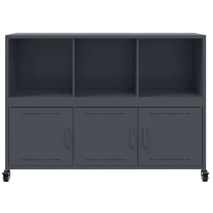 Ντουλάπι Ανθρακί 100,5x39x72 εκ. από Χάλυβα