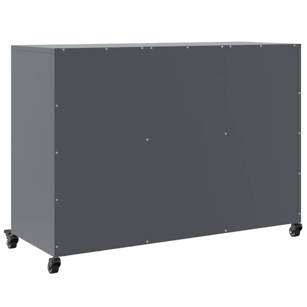 Ντουλάπι Ανθρακί 100,5x39x72 εκ. από Χάλυβα