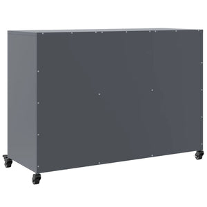 Ντουλάπι Ανθρακί 100,5x39x72 εκ. από Χάλυβα