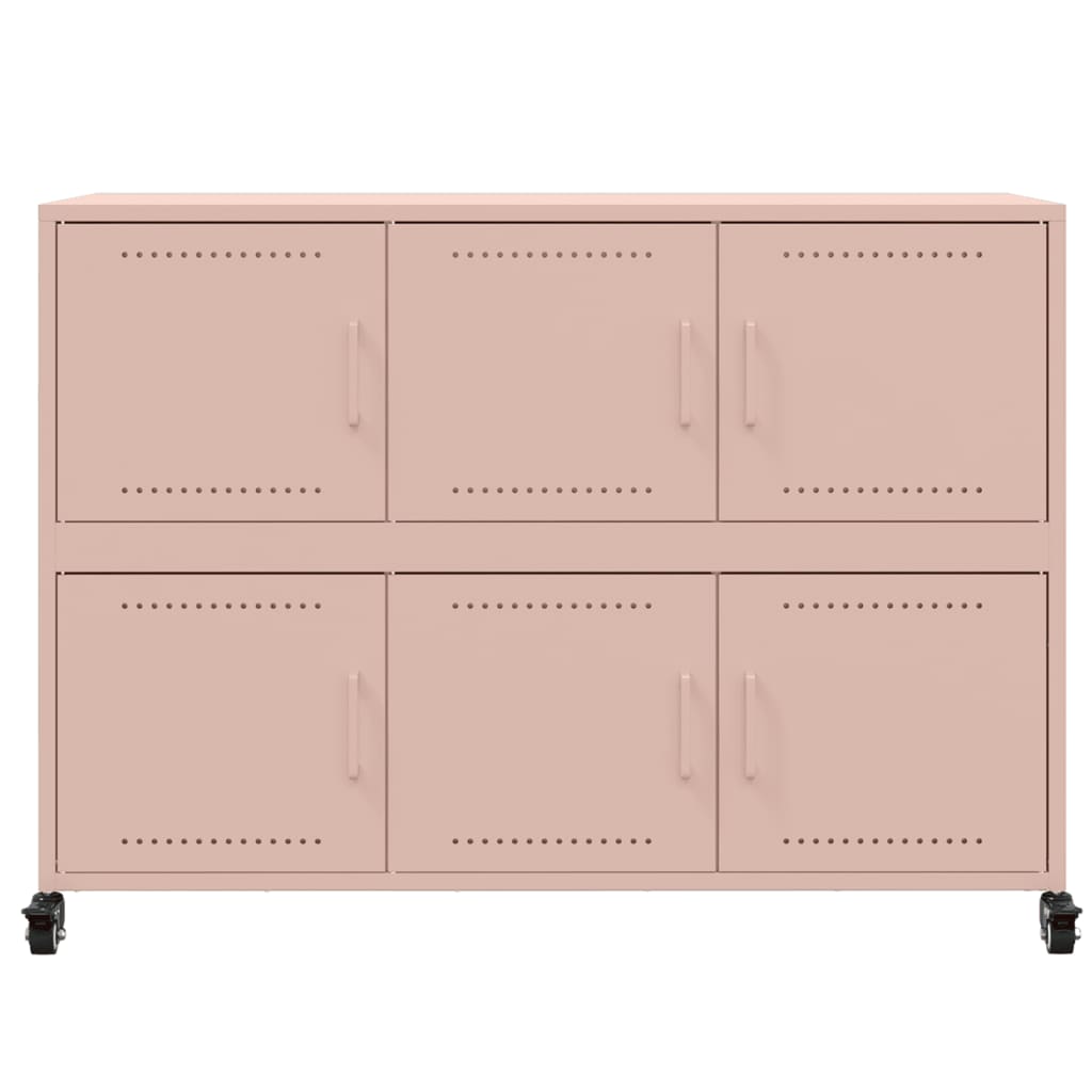 Ντουλάπι Ροζ 100,5x39x72 εκ. από Χάλυβα