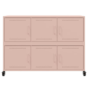 Ντουλάπι Ροζ 100,5x39x72 εκ. από Χάλυβα