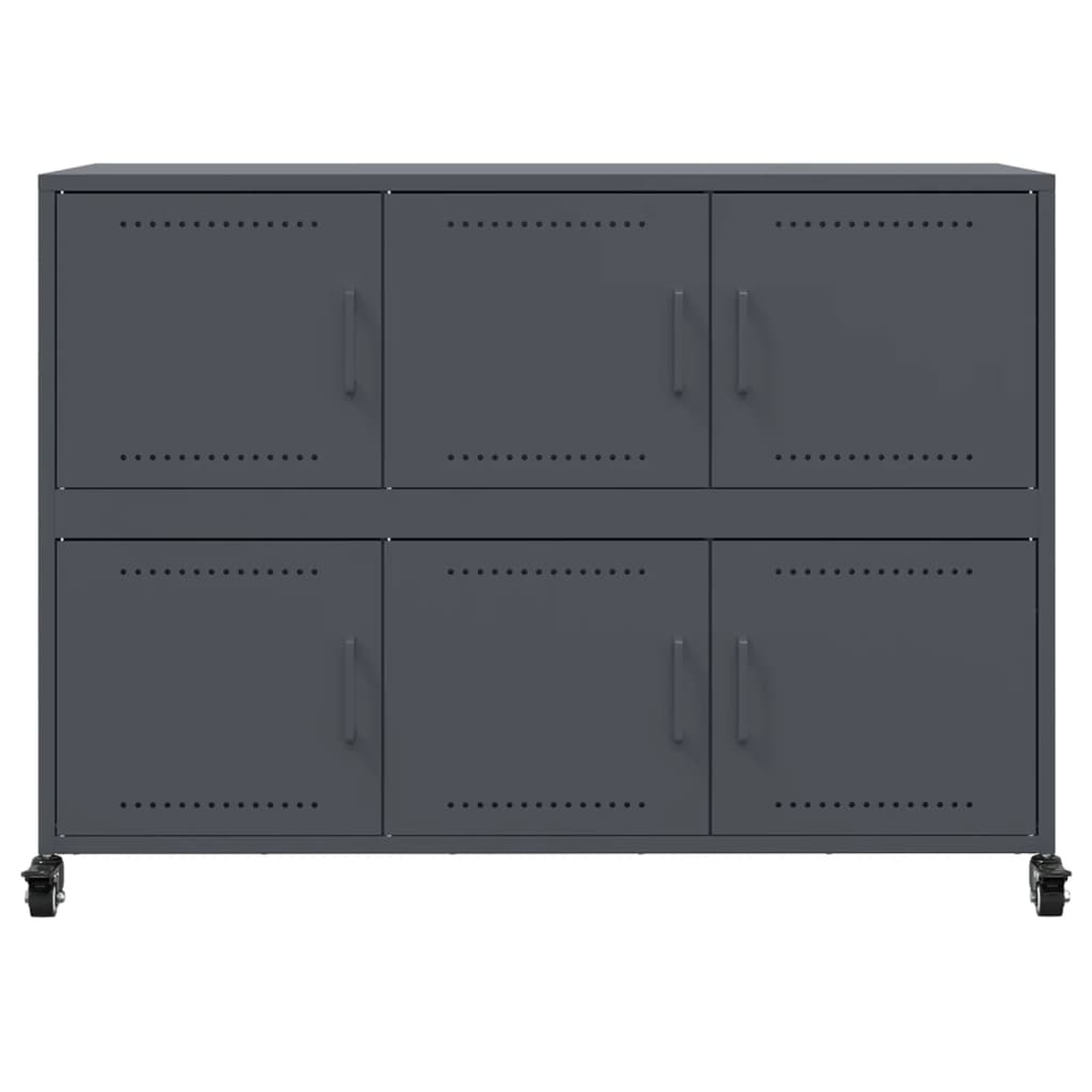 Ντουλάπι Ανθρακί 100,5x39x72 εκ. από Χάλυβα - Pakobazaar