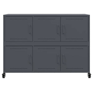 Ντουλάπι Ανθρακί 100,5x39x72 εκ. από Χάλυβα - Pakobazaar