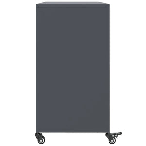 Ντουλάπι Ανθρακί 100,5x39x72 εκ. από Χάλυβα - Pakobazaar