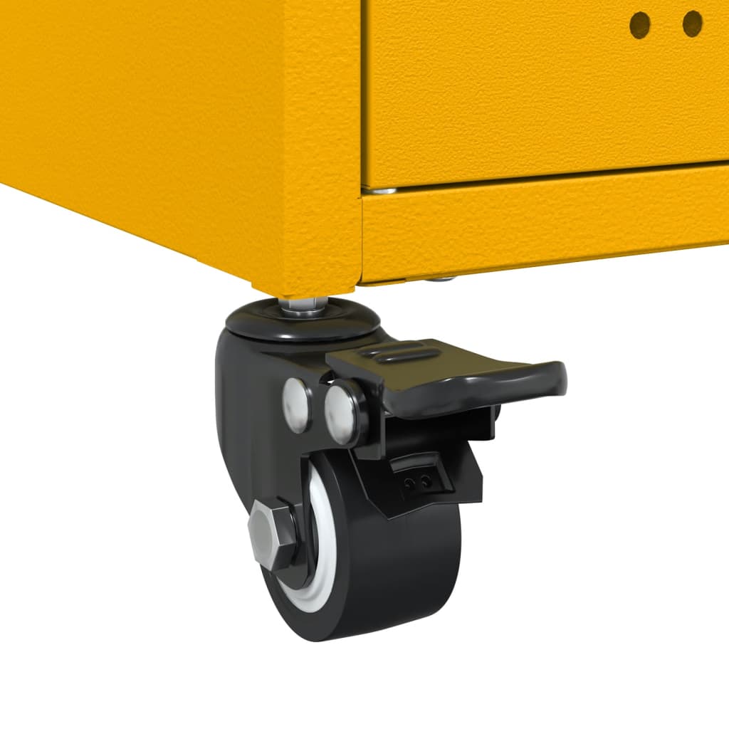 Ντουλάπι Μουσταρδί 100,5x39x72 εκ. από Ατσάλι - Pakobazaar