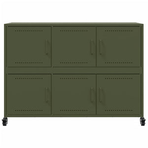 Ντουλάπι Πράσινο Λαδί 100,5x39x72 εκ. από Ατσάλι - Pakobazaar