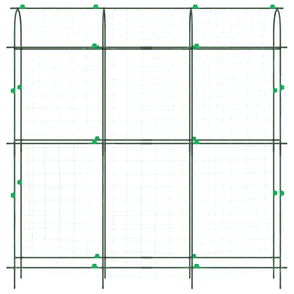 Καφασωτό Κήπου Αναρ. Φυτά Πλαίσιο U 181x31x182,5 εκ. Ατσάλι