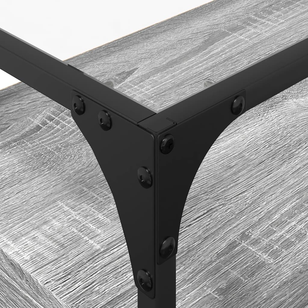 Έπιπλο Τηλεόρασης Γυάλ Επιφάνεια Γκρι Sonoma 60x35x51εκ Επ Ξύλο