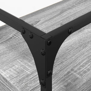 Έπιπλο Τηλεόρασης Γυάλ Επιφάνεια Γκρι Sonoma 60x35x51εκ Επ Ξύλο