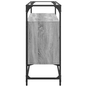 Βοηθητικό Έπιπλο Γυάλ Επιφάνεια Γκρι Sonoma 98x35x81 εκ Επ Ξύλο