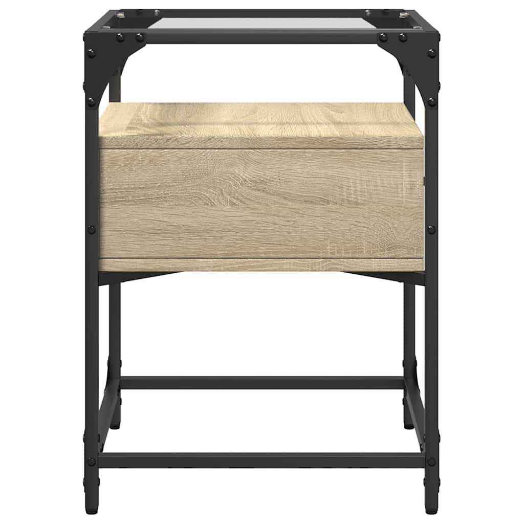 Κομοδίνο Sonoma Δρυς 40x40x55 εκ. από Επεξεργασμένο Ξύλο