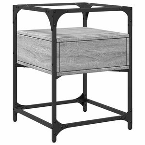 Κομοδίνο Γκρι Sonoma 40x40x55 εκ. από Επεξεργασμένο Ξύλο