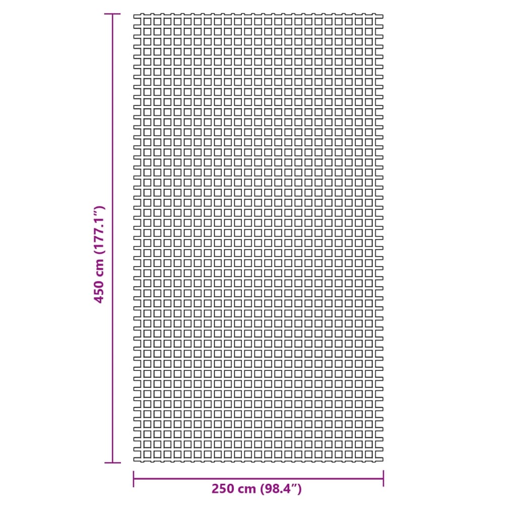 Χαλί Σκηνής Ανθρακί 4,5x2,5 μ. - Pakobazaar