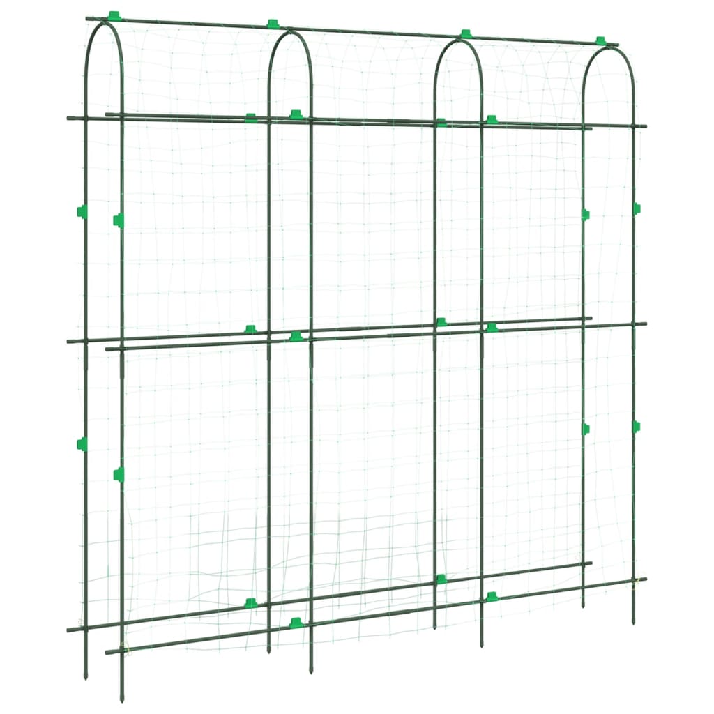 Καφασωτά Κήπου για Αναρριχώμενα Φυτά 4 τεμ. Πλαίσιο U Ατσάλι