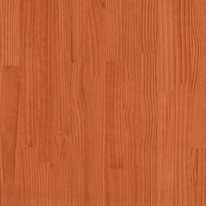 Πλαίσιο Κρεβατιού Καφέ Κεριού 150x200εκ από Μασίφ Ξύλο Πεύκου - Pakobazaar