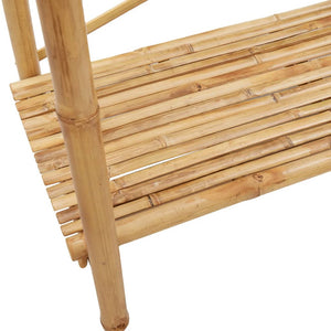 Κρεμάστρα Ρούχων με Ράφι 102 x 50 x 190 εκ. Μπαμπού