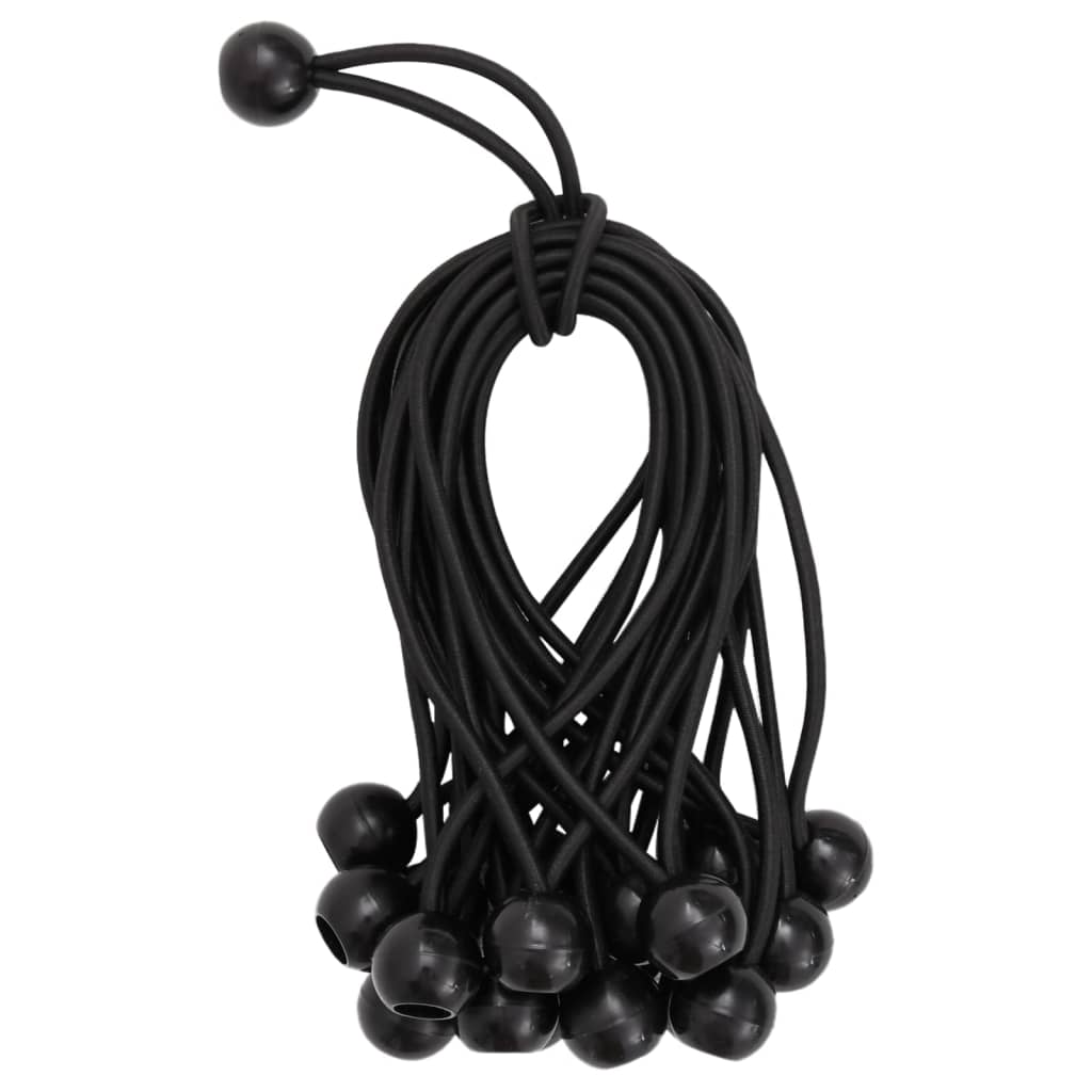 Κορδόνια Ελαστικά Bungee με Μπάλα 50 τεμ. 21 x 0,5 εκ.