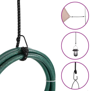Κορδόνια Ελαστικά Bungee με Γάντζο/Ανακλ. Ταινίες 50 τεμ 38 εκ.