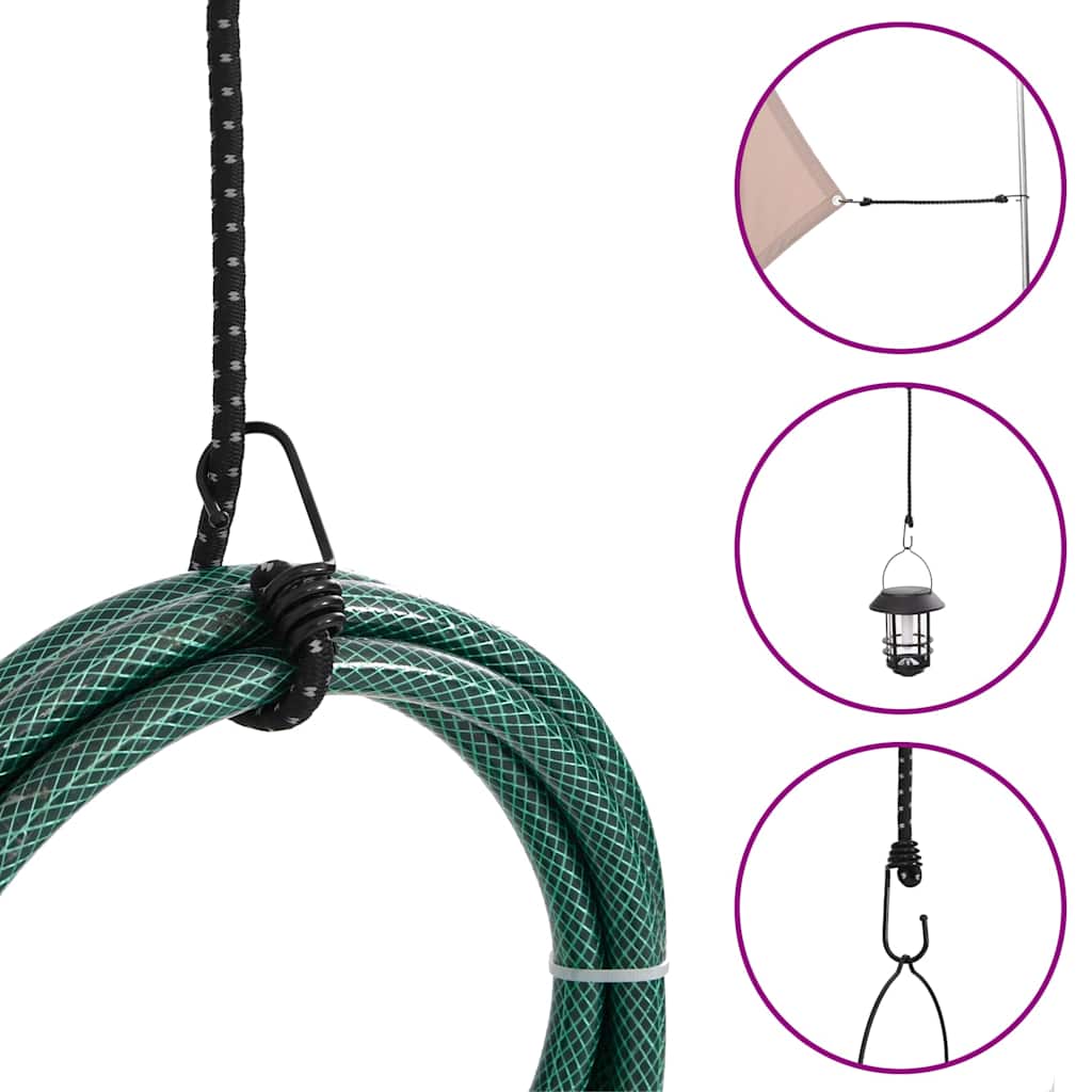 Κορδόνια Ελαστικά Bungee με Γάντζο/Ανακλ. Ταινίες 10 τεμ 46 εκ.