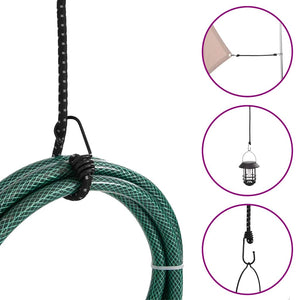 Κορδόνια Ελαστικά Bungee με Γάντζο/Ανακλ. Ταινίες 50 τεμ 46 εκ.