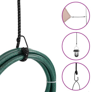 Κορδόνια Ελαστικά Bungee με Γάντζο/Ανακλ. Ταινίες 25 τεμ 100 εκ