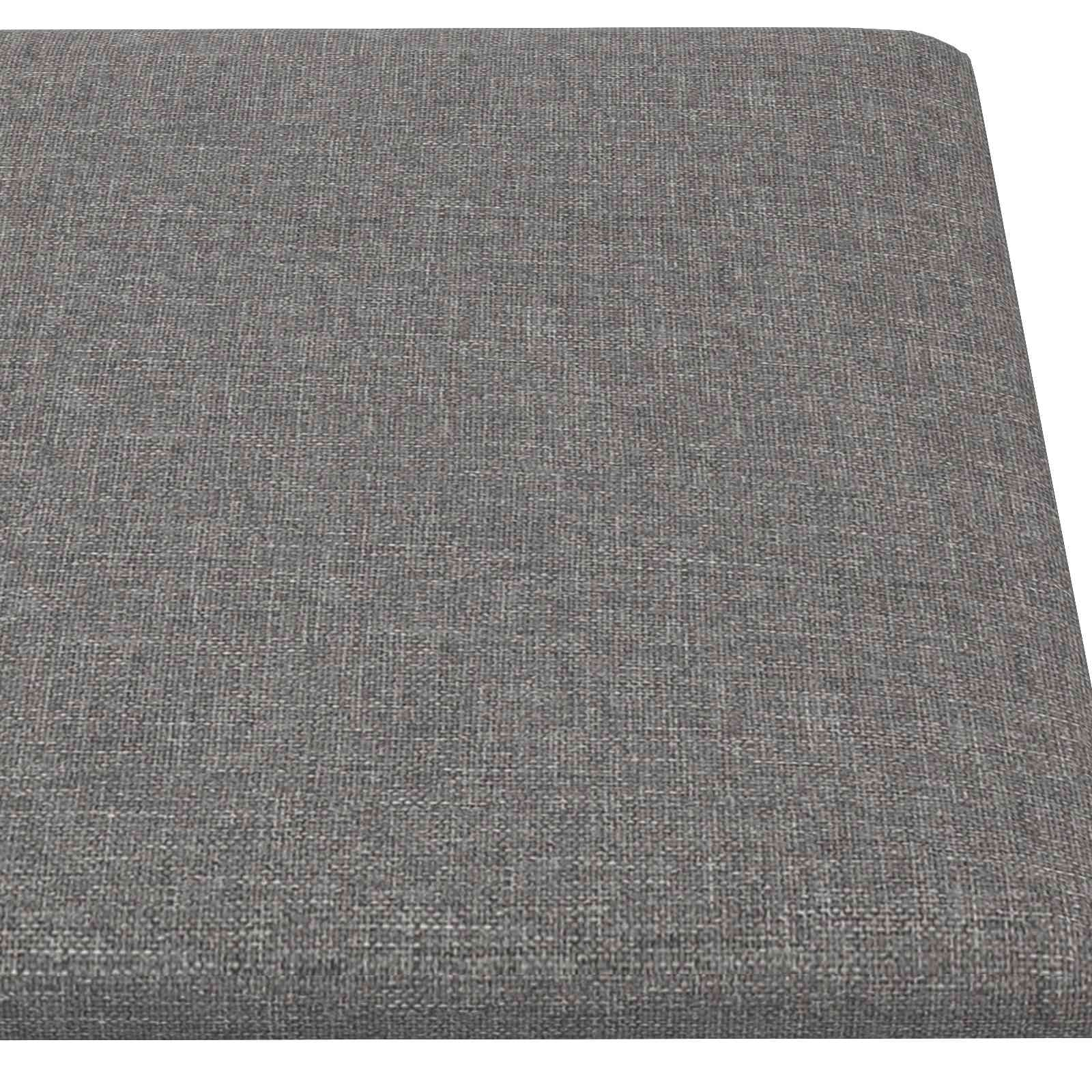 Κεφαλάρι Τοίχου 12 pcs Ανοιχτό γκρι 30 x 15 cm ύφασμα - Pakobazaar
