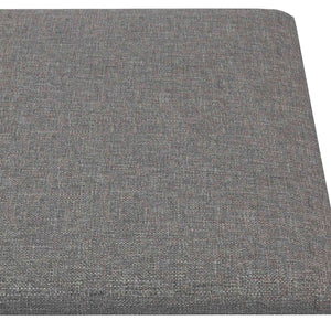 Κεφαλάρι Τοίχου 12 pcs Ανοιχτό γκρι 30 x 15 cm ύφασμα - Pakobazaar