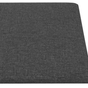 Κεφαλάρι Τοίχου 12 pcs Σκούρο Γκρι 30 x 15 cm ύφασμα - Pakobazaar