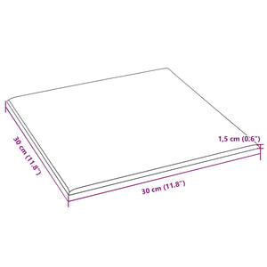 Κεφαλάρι Τοίχου 12 pcs Μαύρο 30 x 30 cm ύφασμα - Pakobazaar