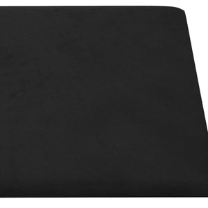 Κεφαλάρι Τοίχου 12 pcs Μαύρο 30 x 30 cm Βελούδο - Pakobazaar