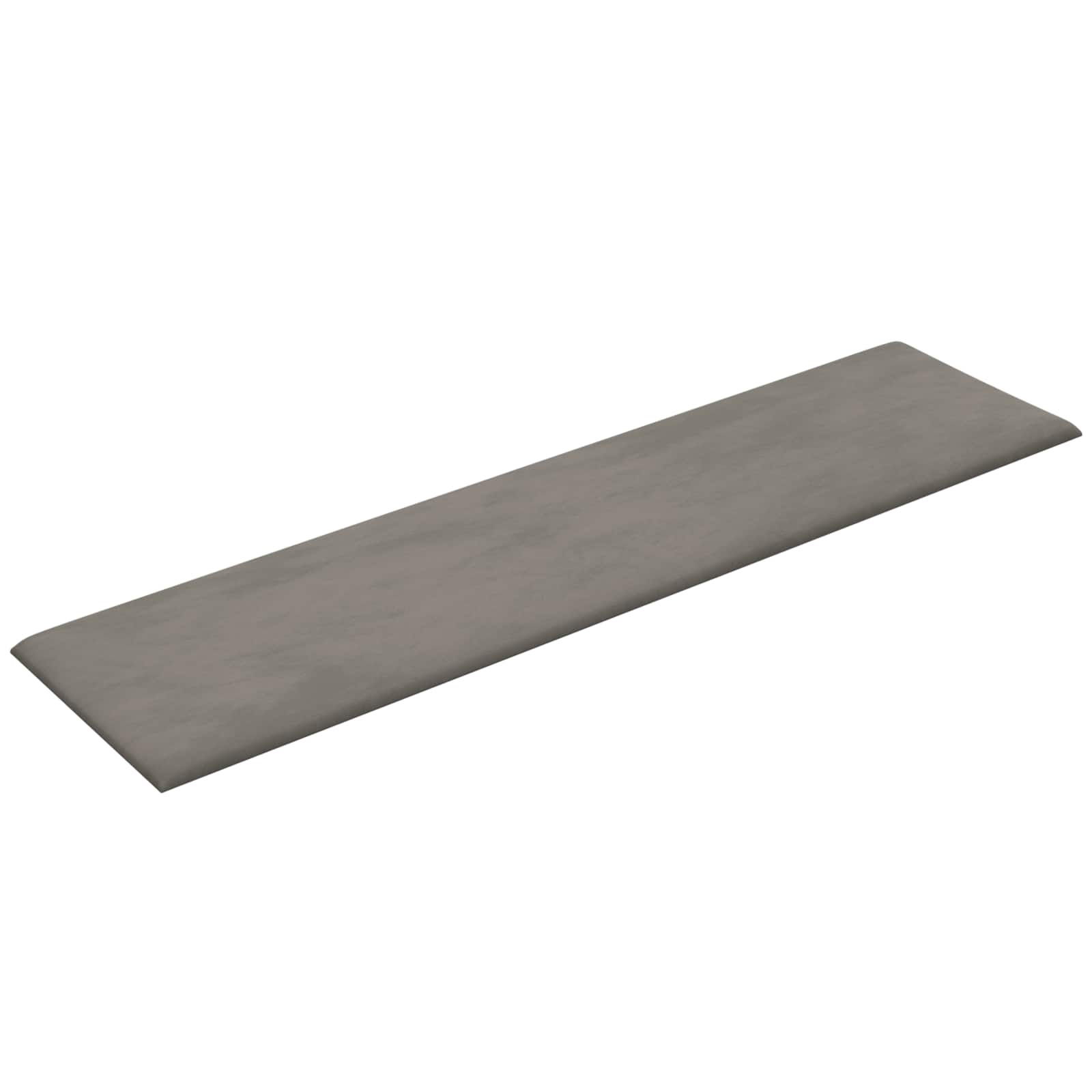Κεφαλάρι Τοίχου 12 pcs Ανοιχτό γκρι 60 x 15 cm Βελούδο - Pakobazaar