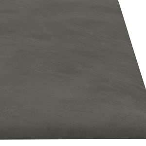 Κεφαλάρι Τοίχου 12 pcs Σκούρο Γκρι 60 x 15 cm Βελούδο - Pakobazaar