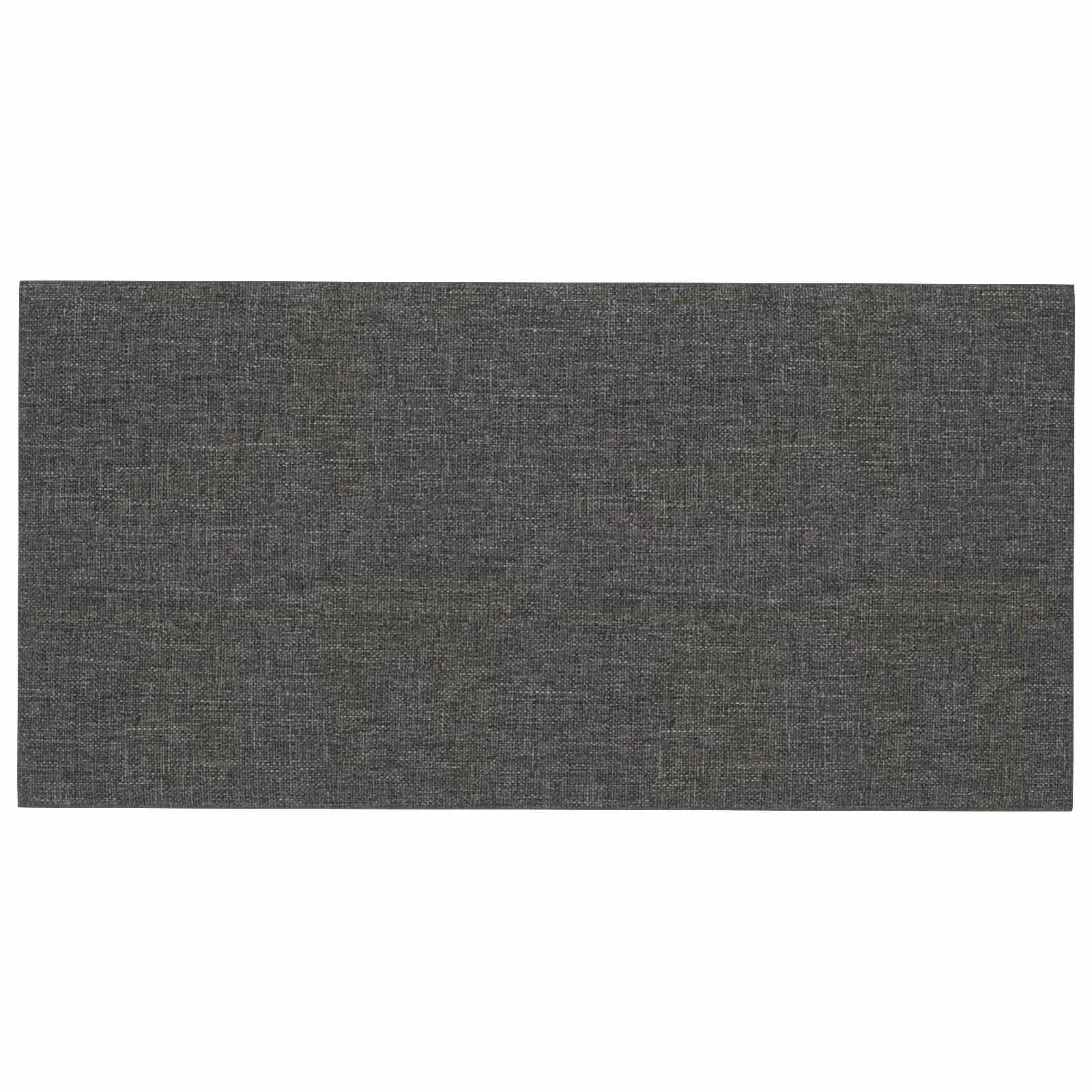 Κεφαλάρι Τοίχου 12 pcs Σκούρο Γκρι 60 x 30 cm ύφασμα - Pakobazaar
