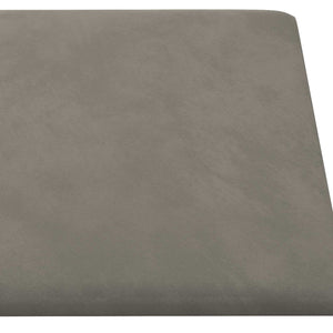 Κεφαλάρι Τοίχου 12 pcs Ανοιχτό γκρι 60 x 30 cm Βελούδο - Pakobazaar