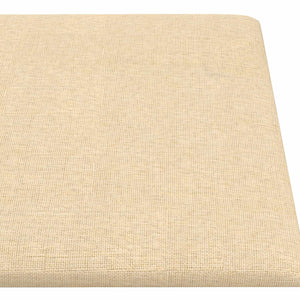Κεφαλάρι Τοίχου 12 pcs Κρεμ 90 x 15 cm ύφασμα - Pakobazaar