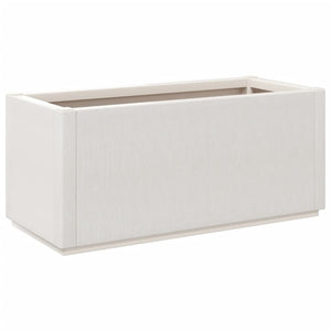 Ζαρντινιέρα Κήπου Λευκή 80x36x35 εκ. Πολυπροπυλένιο