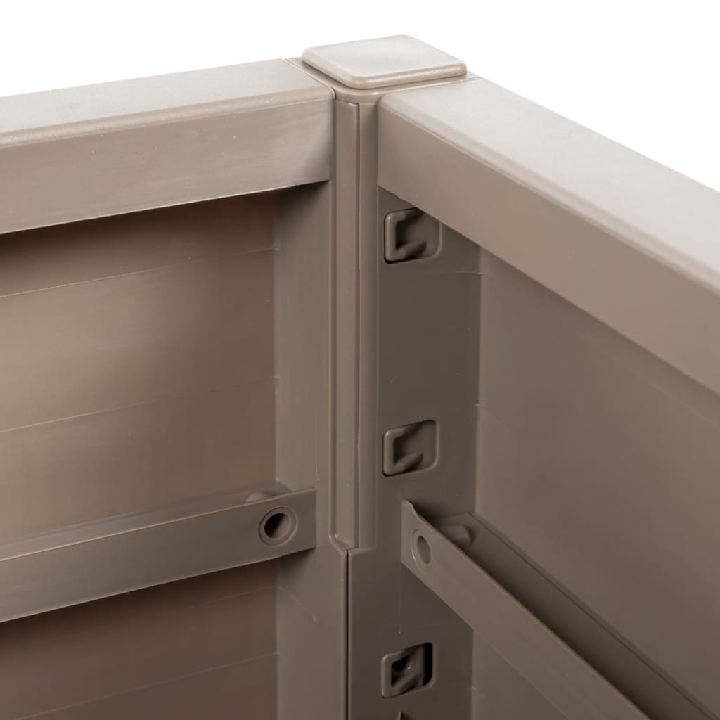 Ζαρντινιέρα Κήπου Ανοιχτό Καφέ 80x36x35 εκ. Πολυπροπυλένιο - Pakobazaar