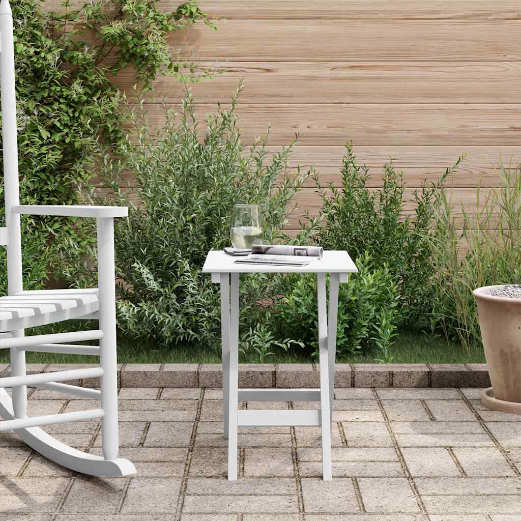 Τραπέζι Βοηθητικό Πτυσσόμενο Λευκό Μασίφ Λεύκα - Pakobazaar