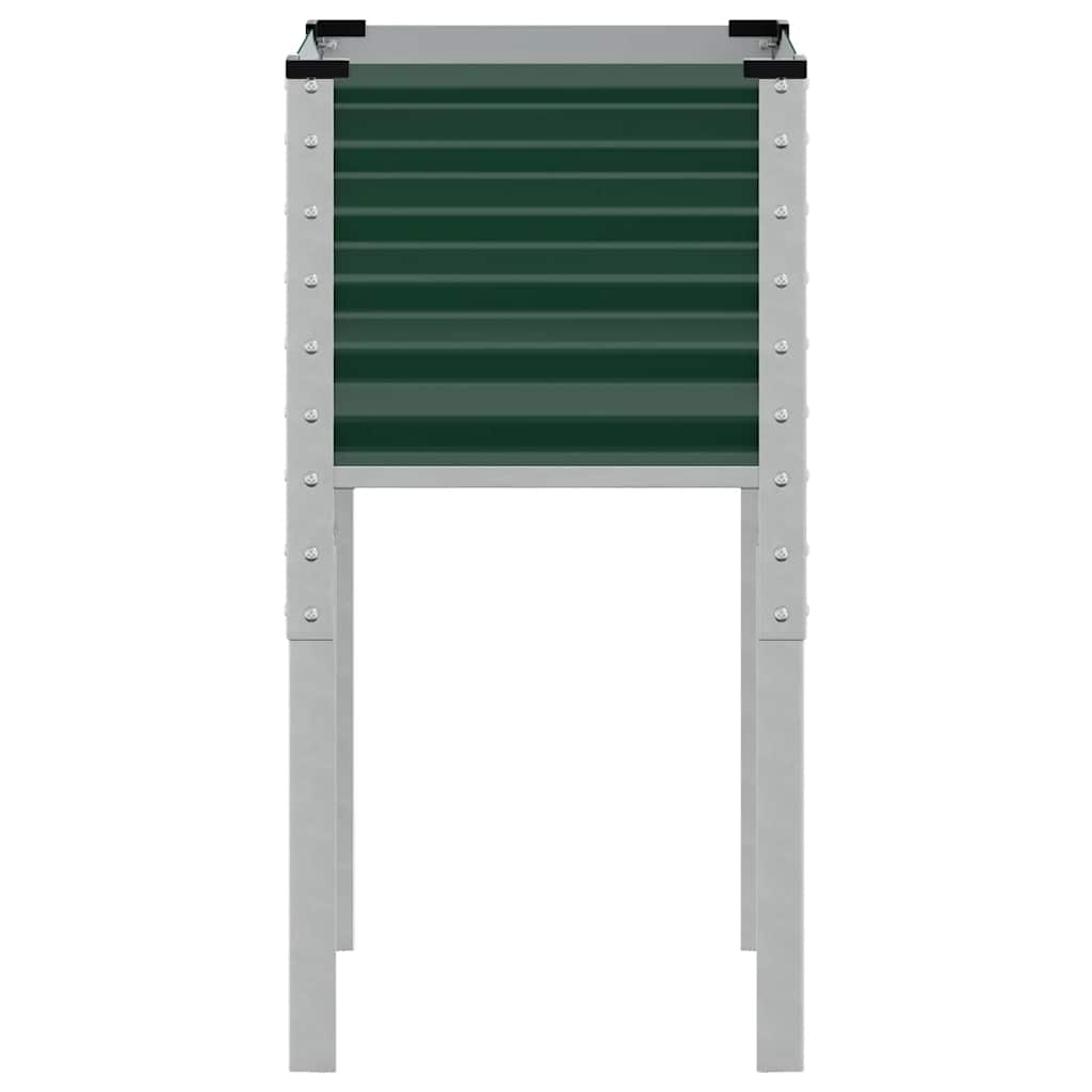 Γλάστρα Κήπου Πράσινη 45x45x88 εκ. από Ατσάλι