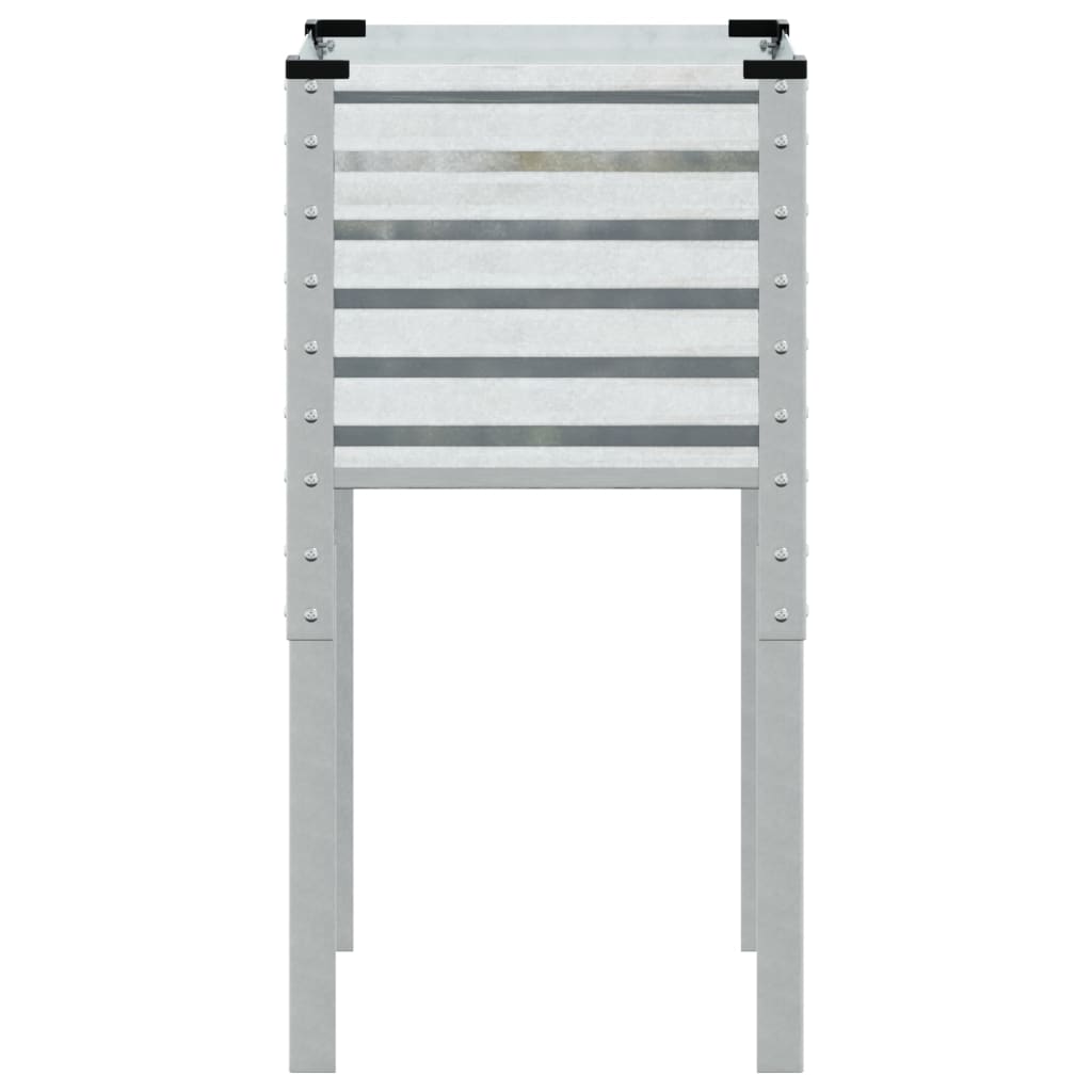 Γλάστρα Κήπου 45x45x88 εκ. από Γαλβανισμένο Ατσάλι