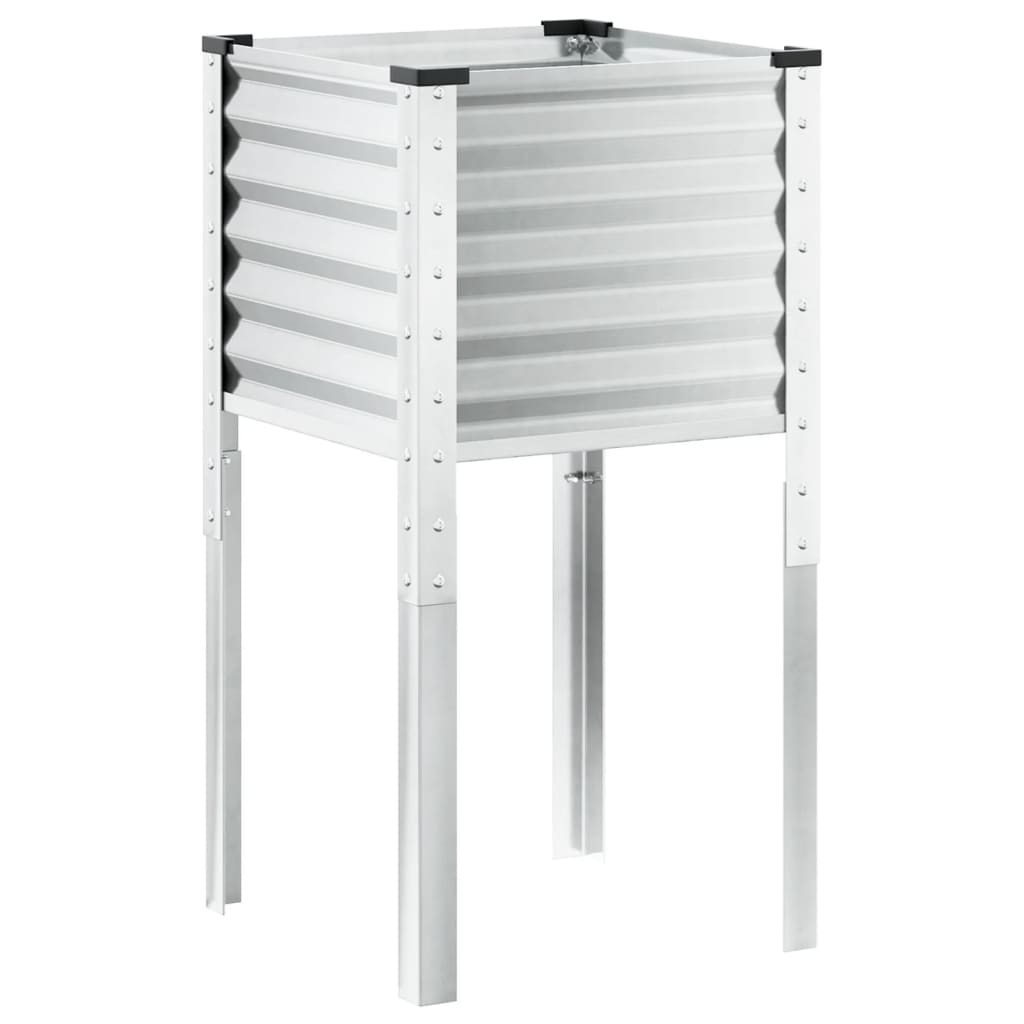 Γλάστρα Κήπου 45x45x88 εκ. από Ατσάλι με Αντοχή στις Καιρικές Συνθήκες