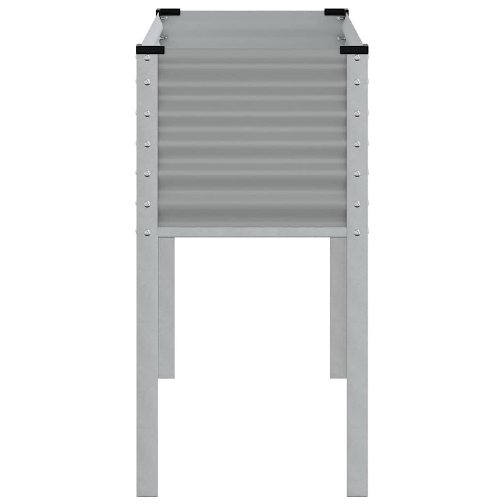 Ζαρντινιέρα Κήπου Γκρι 100x45x90 εκ. από Ατσάλι