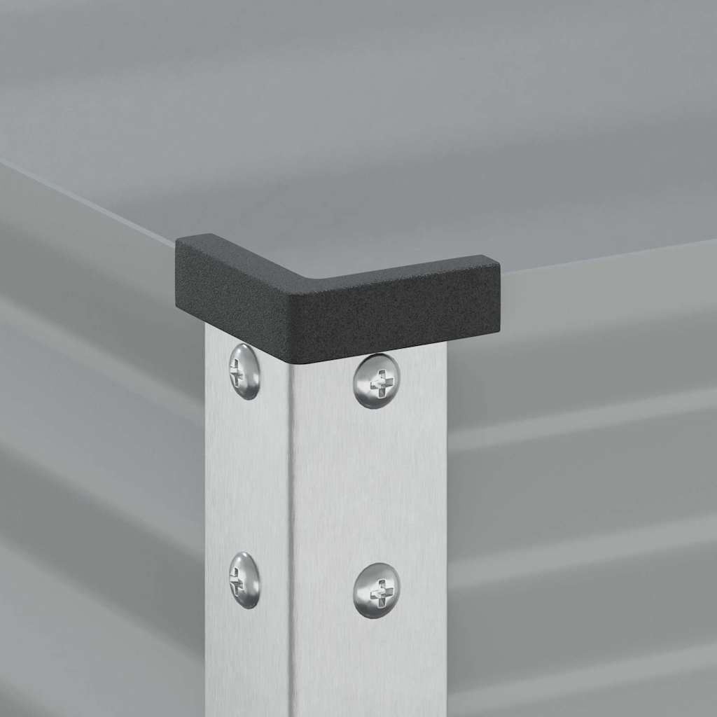 Ζαρντινιέρα Κήπου Γκρι 100x45x90 εκ. από Ατσάλι