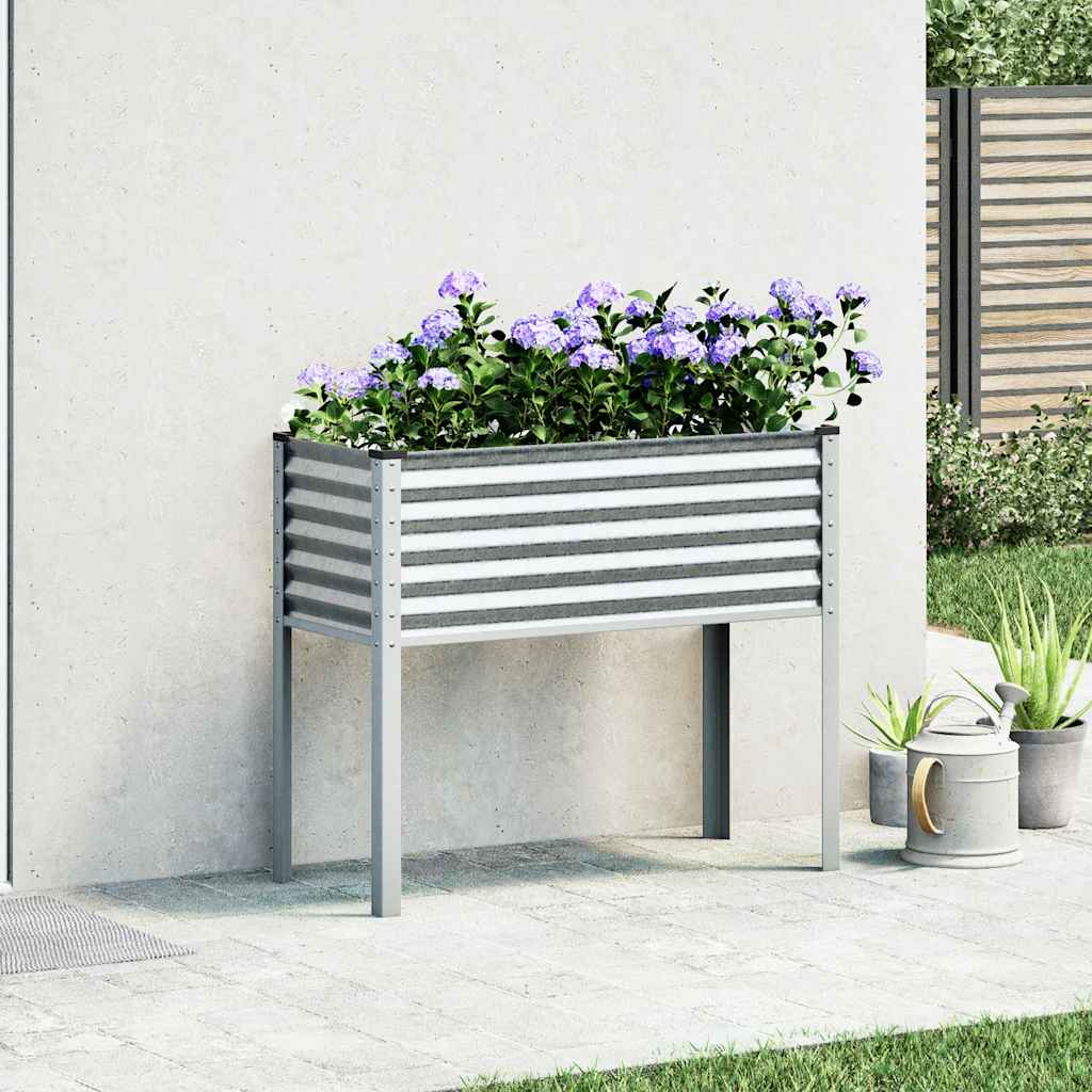 Γλάστρα Κήπου 100x45x90 εκ. από Γαλβανισμένο Ατσάλι